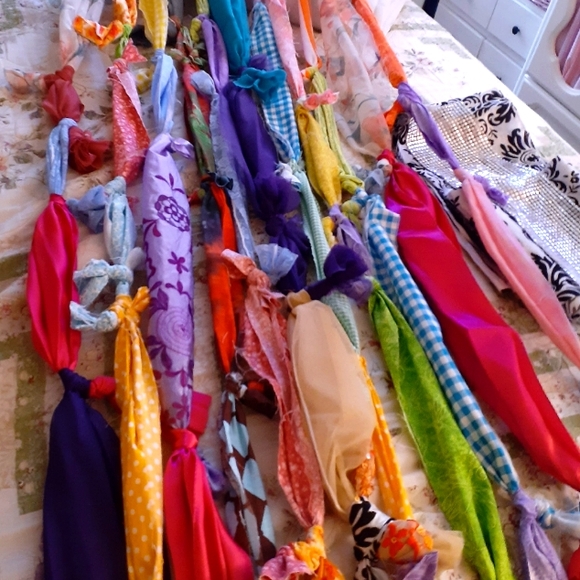 Bohemian rag curtains - Picture 4 of 4